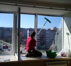 Мытье окон в однокомнатной квартире Донецк